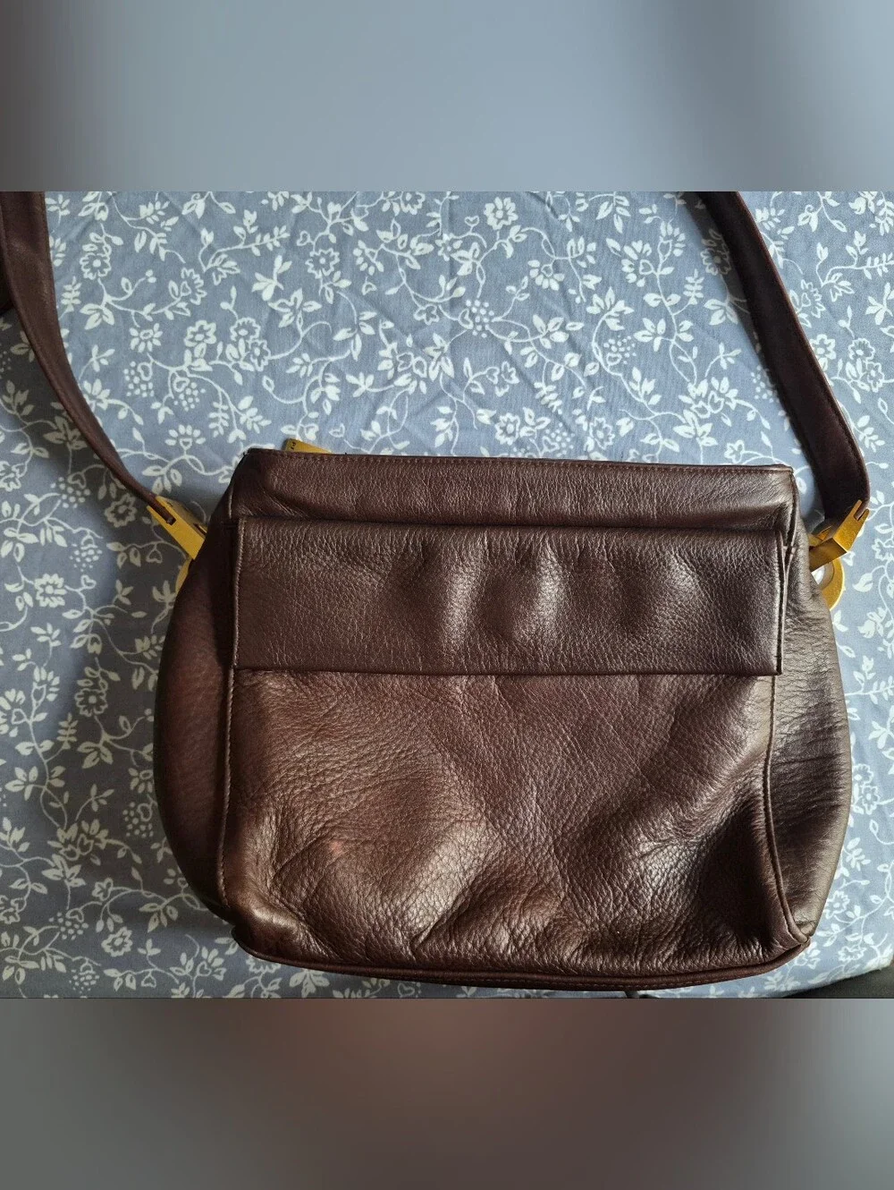 Perlina Women's Brown Leather Crossbody Bag